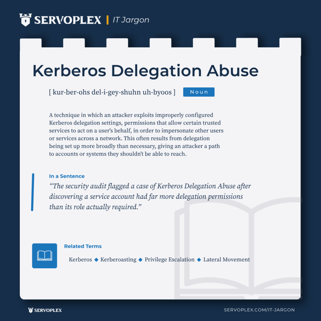 Kerberos Delegation Abuse